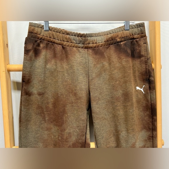 PUMA Brown tie dye cotton joggers size L - Picture 2 of 11